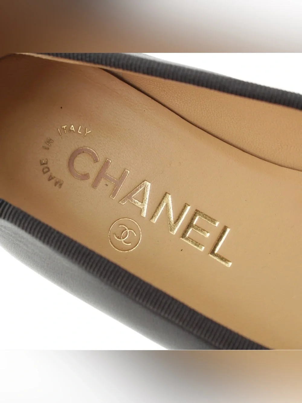 CHANEL lambskin patent